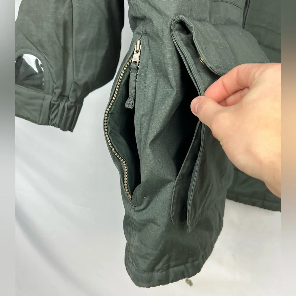 Willis & Geiger Military Ripstop Utility Cargo Hooded Parka Men’s L Heavyweight - Picture 8 of 16